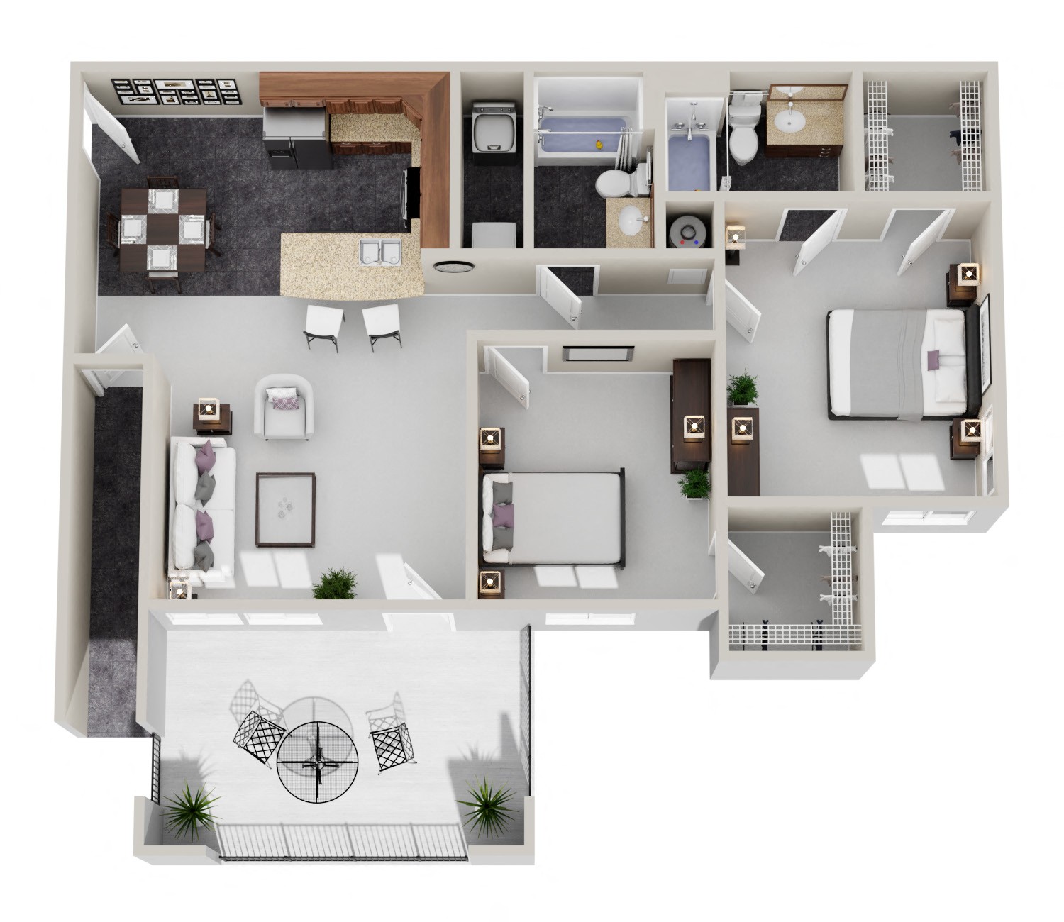 A detailed floor plan of a house with labeled rooms.